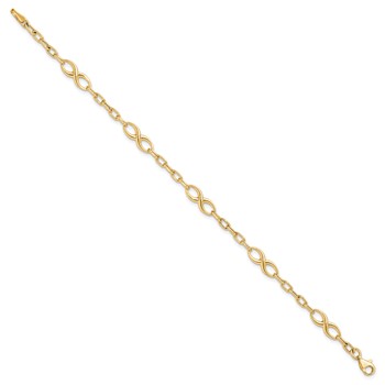 Leslie's 10K Polished Link Bracelet — alternate view