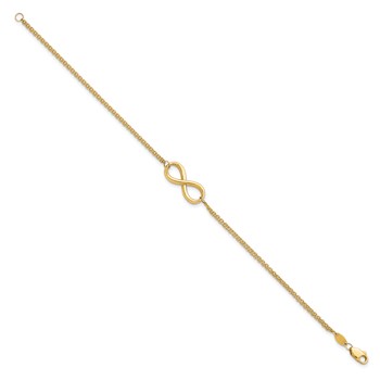 Leslie's 10K Polished Infinity Bracelet — alternate view