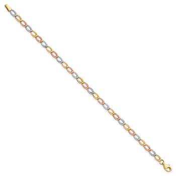 Leslie's 10K Tri-Color D/C Bracelet — alternate view