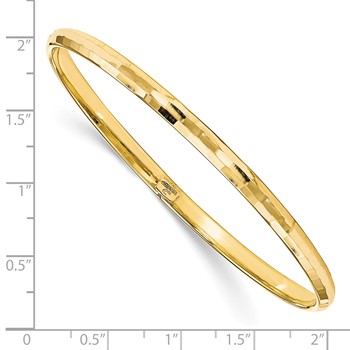 Leslie's 10K Polished Bangle — alternate view