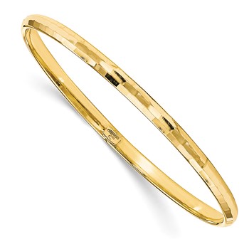 Leslie's 10K Polished Bangle