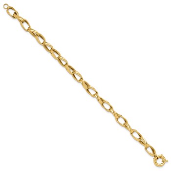 Leslie's 10K Polished Fancy Link Bracelet — alternate view