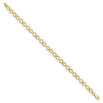 Leslie's 10K Polished Infinity Bracelet — alternate view