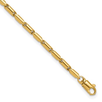 Leslie's 10K Polished Fancy Link Bracelet