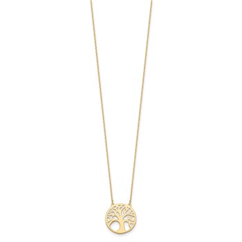 Leslie's 10K Polished Tree of Life Necklace — alternate view