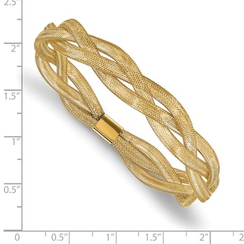 Leslie's 10K Fancy Stretch Bangle Bracelet — alternate view
