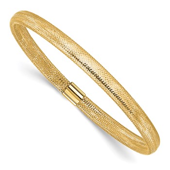 Leslie's 10K Polished Stretch Bracelet
