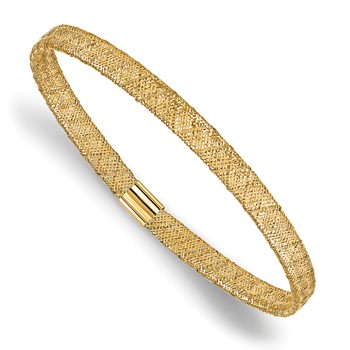 Leslie's 10K Fancy Stretch Bangle Bracelet