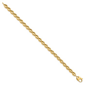 Leslie's 10K Polished Fancy Link Bracelet — alternate view