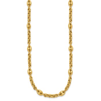 Leslie's 10K Polished Fancy Link Necklace — alternate view