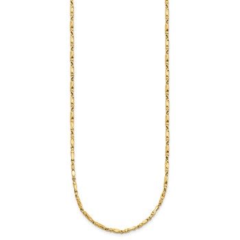 Leslie's 10K Polished Fancy Link Necklace — alternate view