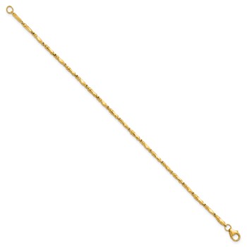 Leslie's 10K Polished Fancy Link Bracelet — alternate view
