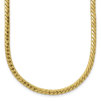 Leslie's 10K Polished Fancy Link Necklace