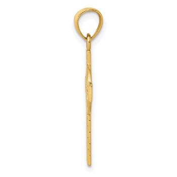 10k Reversible GOD IS LOVE Celtic Cross Pendant — alternate view