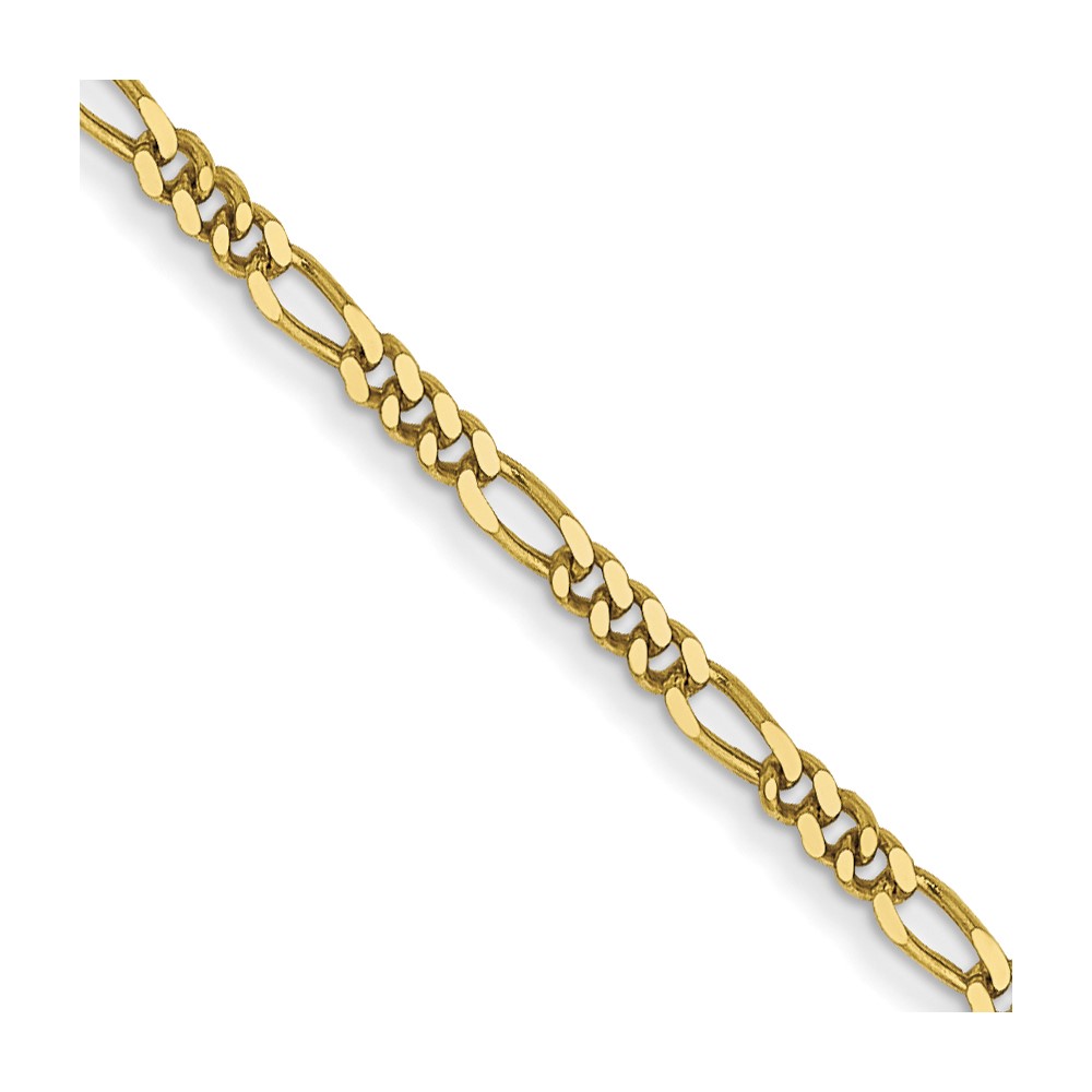 10k 1.25mm Flat Figaro Chain
