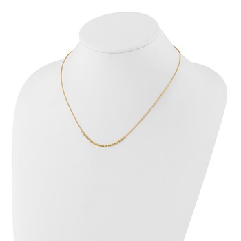 10K Diamond-cut Beaded 18in Necklace — alternate view