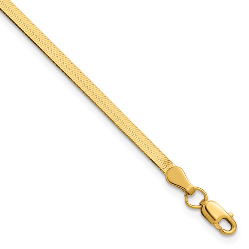 10k 2.5mm Silky Herringbone Chain