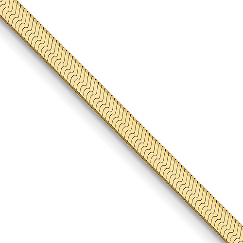 10k 2.5mm Silky Herringbone Chain