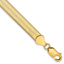Image of 10K 6.5mm Silky Herringbone Chain