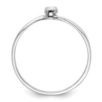 10k White Gold .03ct.Ring Mounting — alternate view