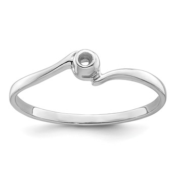 10k White Gold .03ct.Ring Mounting