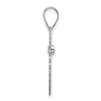 10k White Gold FOREVER IN MY HEART with Birthstone Pendant — alternate view