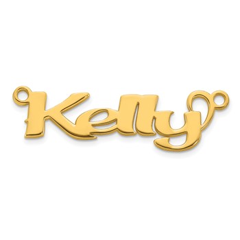 10k Yellow Gold Name Plate