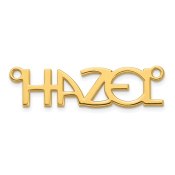 10k Yellow Gold Name Plate