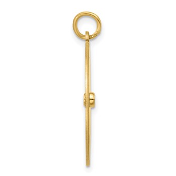 10k Yellow Gold Boys Silhouette with Birthstone Charm — alternate view