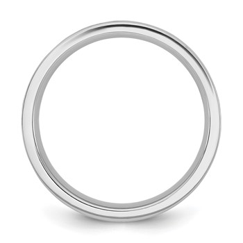 10k White Gold Name and Birth Flower Ring — alternate view