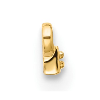10k Yellow Gold Tiny Bar Mounting only — alternate view