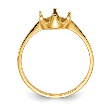 10K Polished Pearl Ring Mounting — alternate view