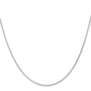 Leslie's 14K White Gold 1.0mm D/C Wheat Chain — alternate view