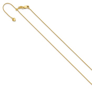 Leslie's 14K Adjustable .85mm Wheat Chain — alternate view