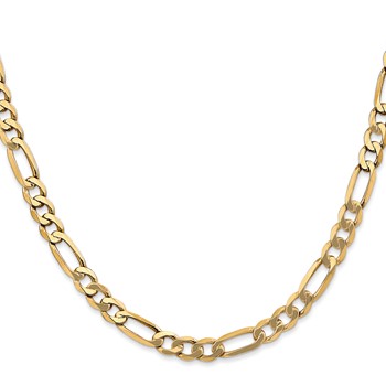 Leslie's 14K 5.50mm Flat Figaro Chain — alternate view
