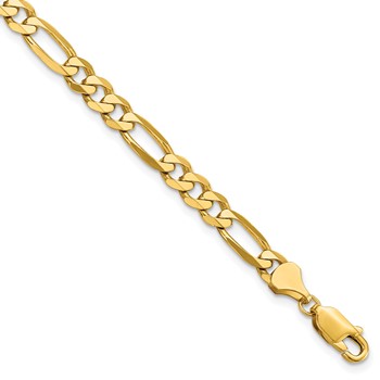 Leslie's 14K 5.25mm Flat Figaro Chain
