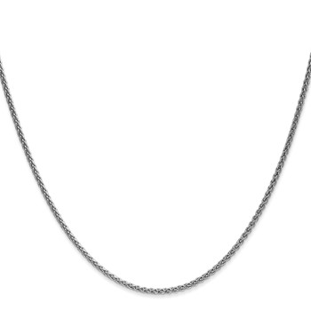 Leslie's 14K White Gold 1.65mm Spiga Chain — alternate view