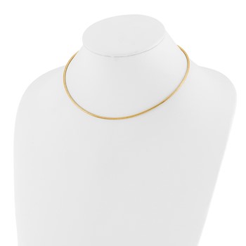 Leslie's 14K 2mm Round Omega Necklace — alternate view