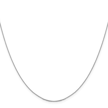Leslie's 14K White Gold .85 mm D/C Cable Chain — alternate view