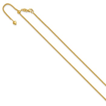 Leslie's 14K Adjustable 1.5mm Wheat Chain — alternate view