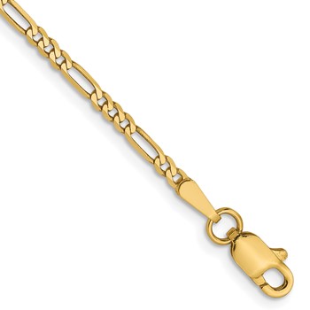 Leslie's 14K 1.8mm Flat Figaro Chain