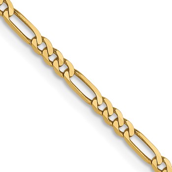 Leslie's 14K 1.8mm Flat Figaro Chain