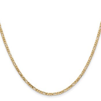 Leslie's 14K 2.25mm Flat Figaro Chain — alternate view