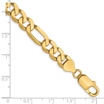 Leslie's 14K 7.5mm Flat Figaro Chain — alternate view