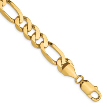 Leslie's 14K 8.75mm Flat Figaro Chain