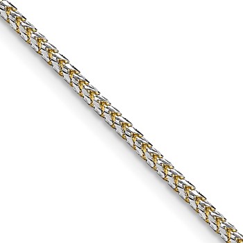 Leslie's 14K 1.5mm  Rhodium-plated Spiga Chain