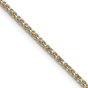 Leslie's 14K 1.85mm Rhodium-plated Spiga Chain