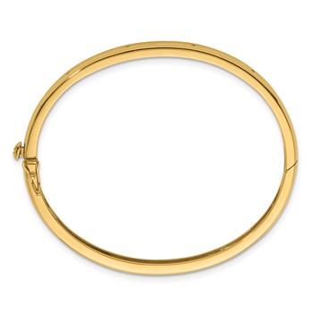 Herco 14K Polished Hinged Bangle Mounting — alternate view
