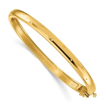 Herco 14K Polished Hinged Bangle Mounting