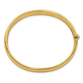 Herco 14K Polished Diamond Hinged Bangle — alternate view